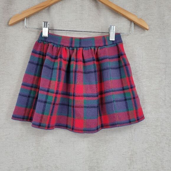 Tartan Plaid Cotton Skirt Christmas Holiday Girls Toddler Size 5T - Picture 3 of 7